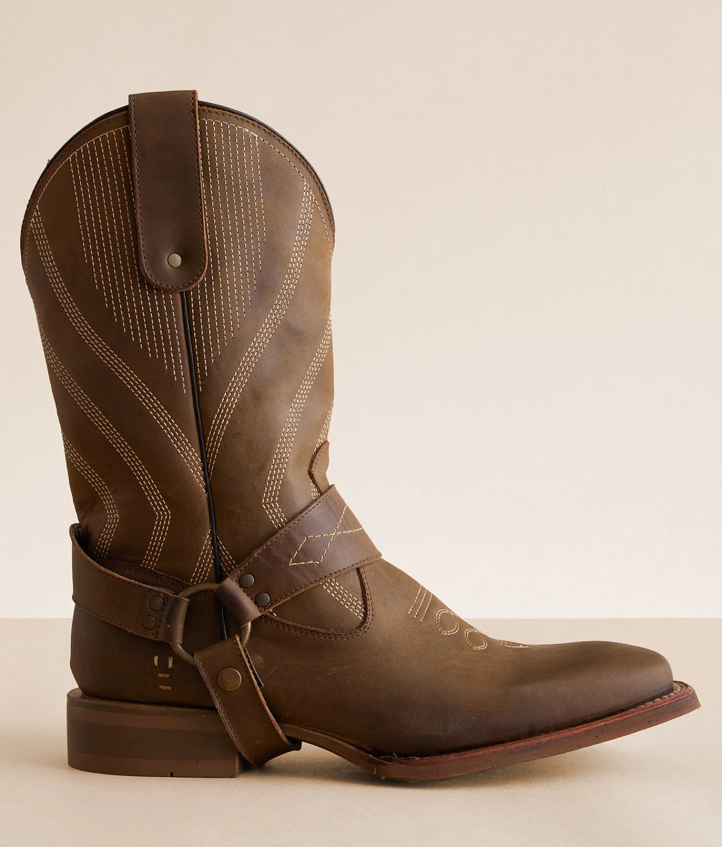 Roan by Bed Stu Matchless Leather Cowboy Boot Tan Crazy Horse Outlet