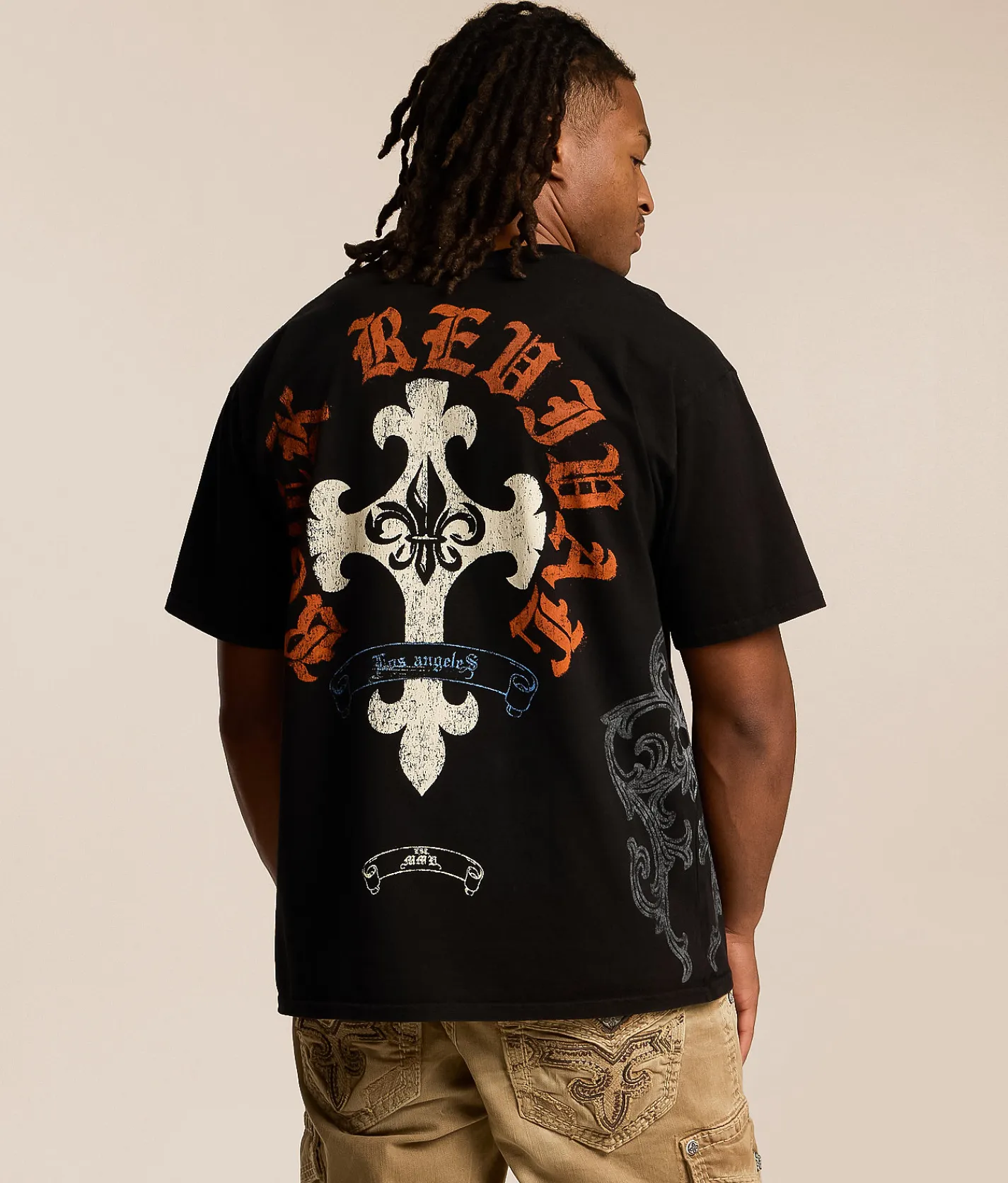 Rock Revival Matthew T-Shirt Black Dust Best