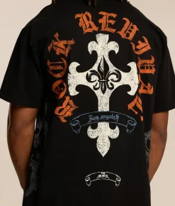 Tops | Rock Revival Matthew T-Shirt Black Dust