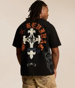 Tops | Rock Revival Matthew T-Shirt Black Dust