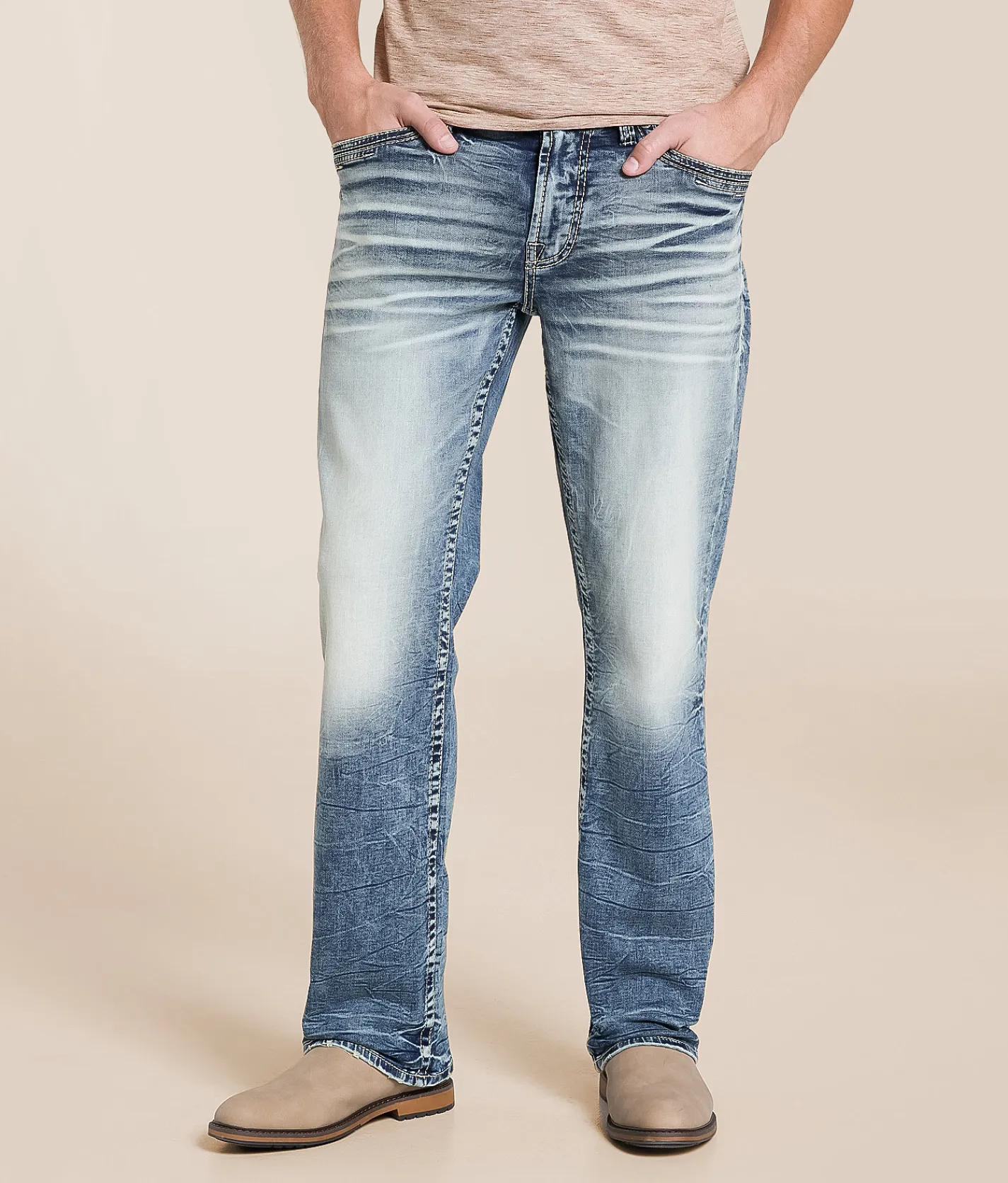 Bottoms | Salvage Mayhem Boot Stretch Jean Hazecraft