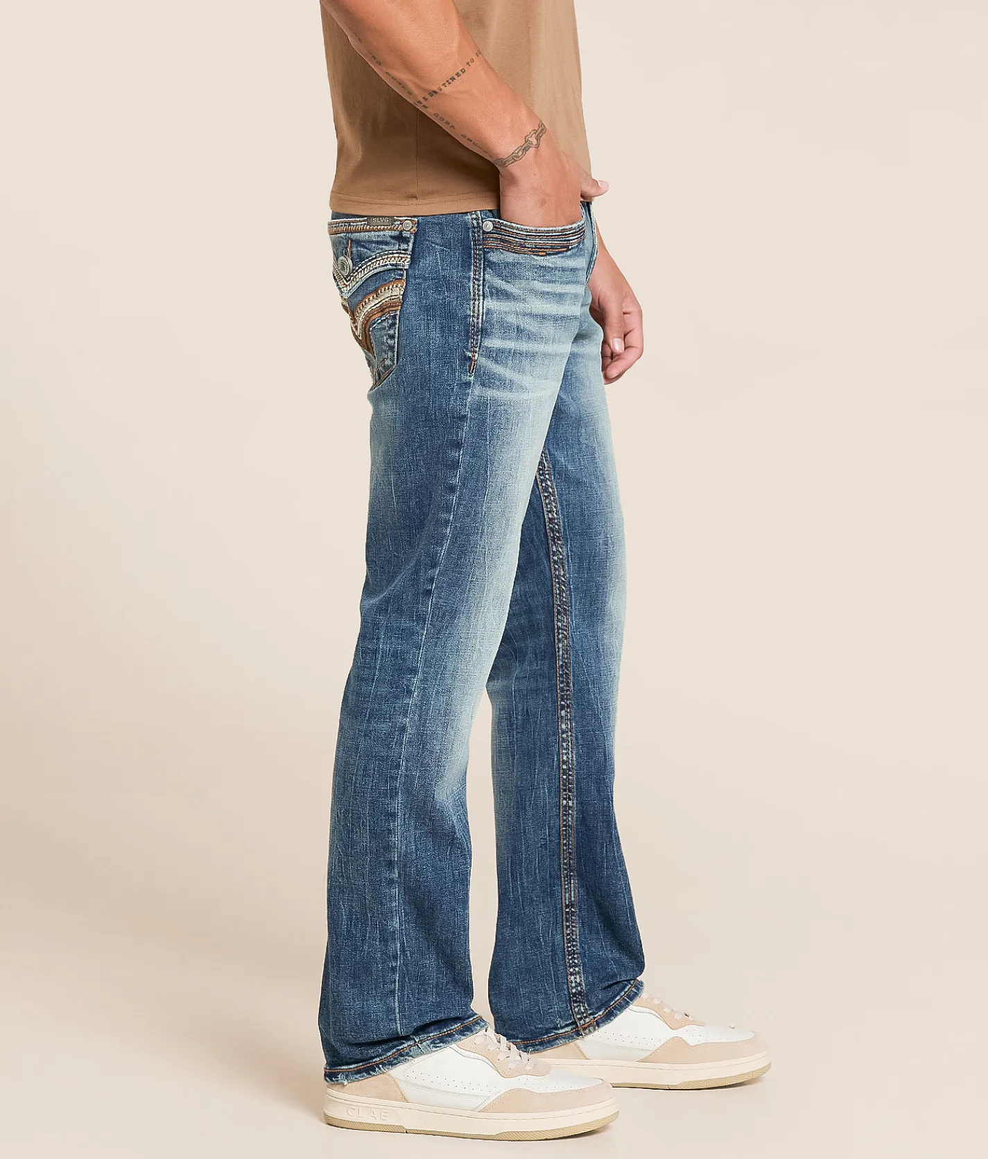 Jeans | Salvage Mayhem Straight Stretch Jean Cold Rush