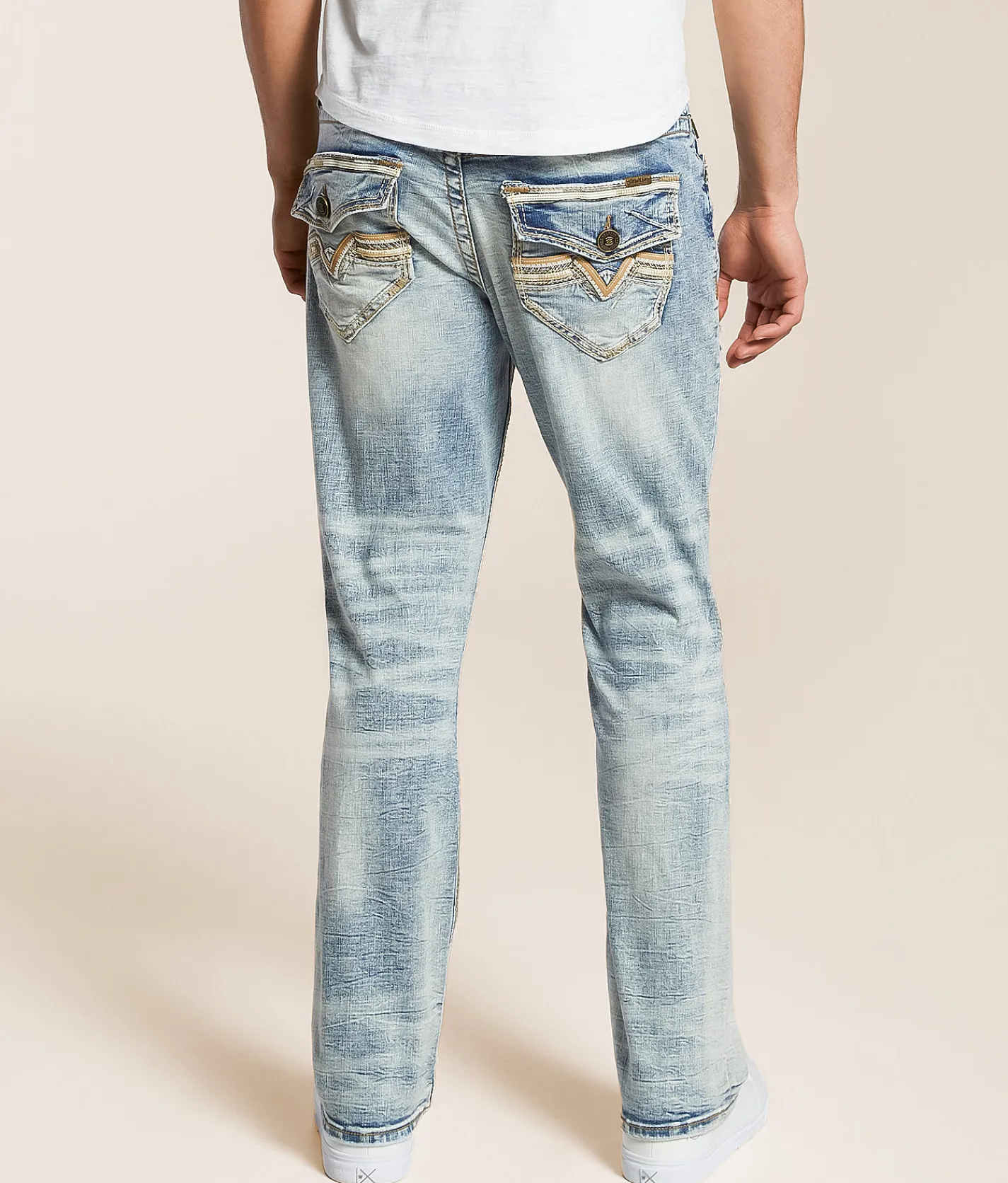 Salvage Mayhem Straight Stretch Jean Crumb Cake