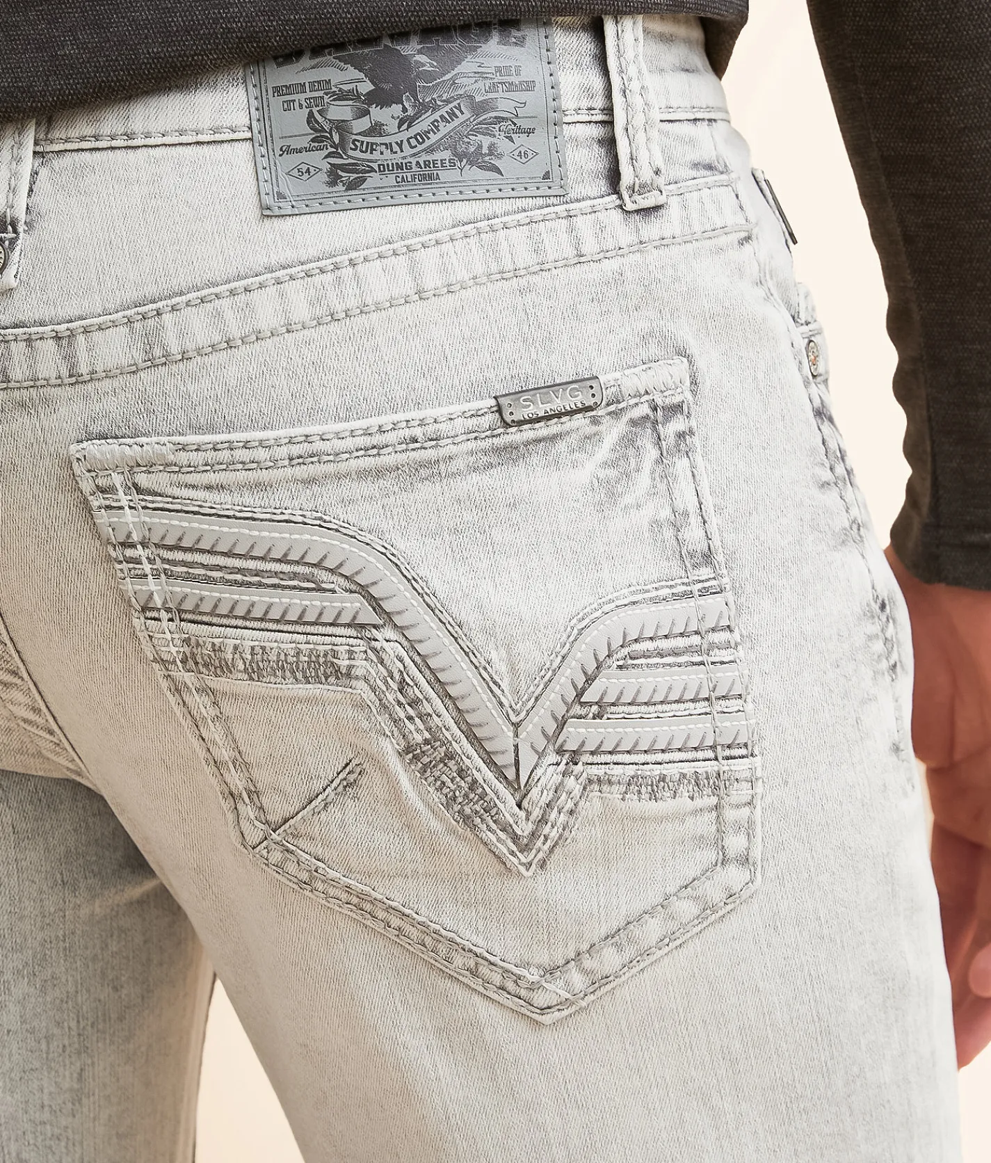 Bottoms | Salvage Mayhem Straight Stretch Jean Milkstout