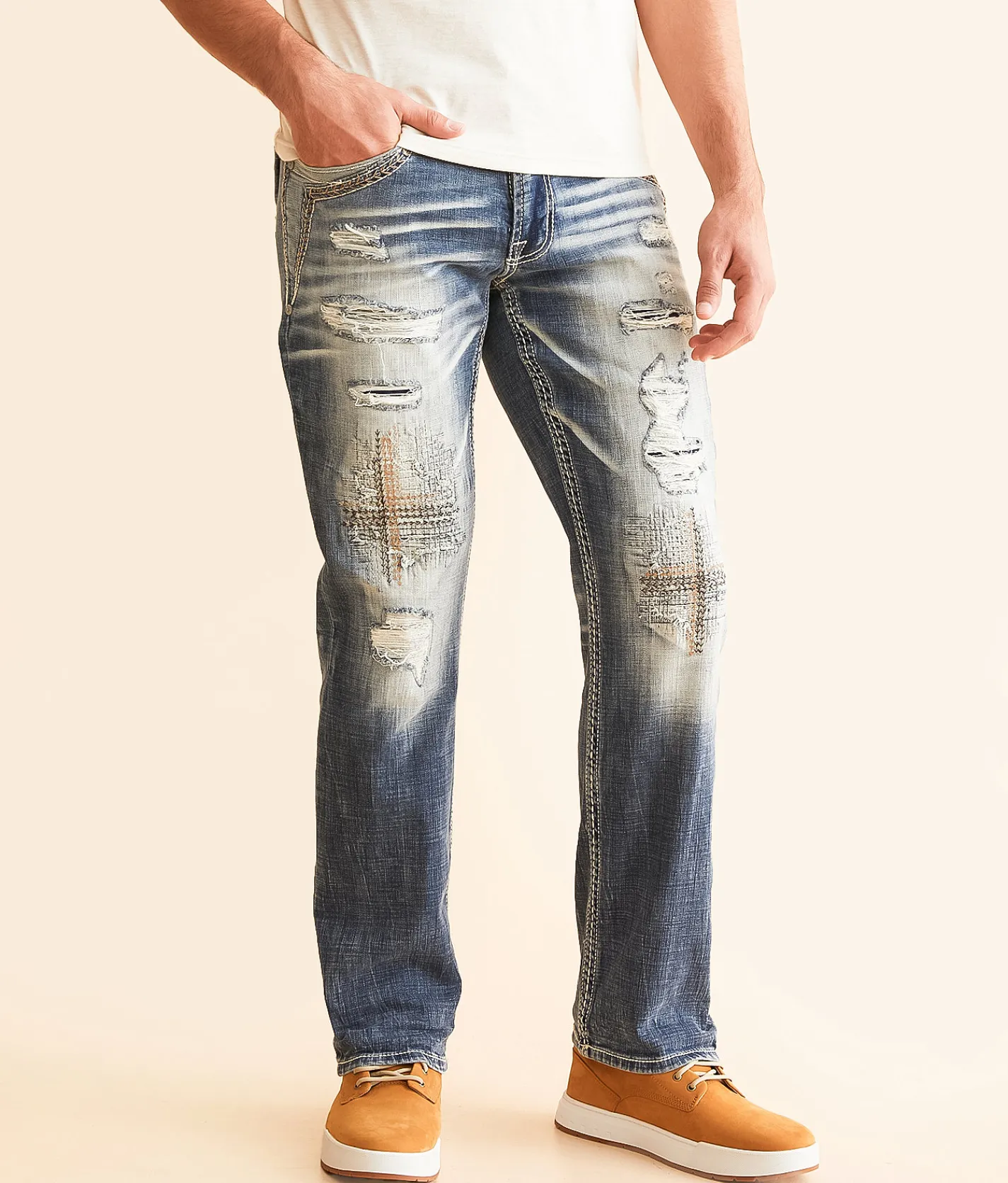 Salvage Mayhem Straight Stretch Jean Wheat Wine Best