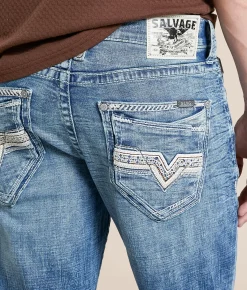 Bottoms|Jeans | Salvage Mayhem Straight Stretch Jean Ocean Breeze