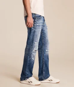 Salvage Mayhem Straight Stretch Jean Riverbend Discount