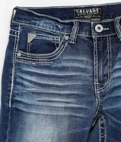 Sale Jeans|Bottoms | Salvage Mayhem Straight Stretch Jean Perses