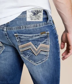 Salvage Mayhem Straight Stretch Jean Zango Crush