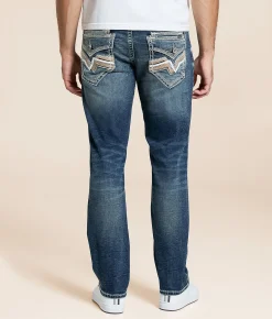 Salvage Mayhem Straight Stretch Jean Maple Dream Clearance