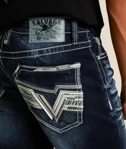 Jeans | Salvage Mayhem Straight Stretch Jean Boris Slam