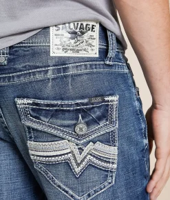 Jeans | Salvage Mayhem Straight Stretch Jean Avalanche Amber