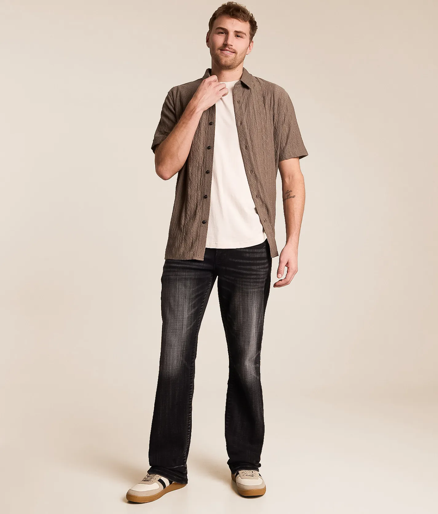 Salvage Mayhem Straight Stretch Jean Pinnacles Hot