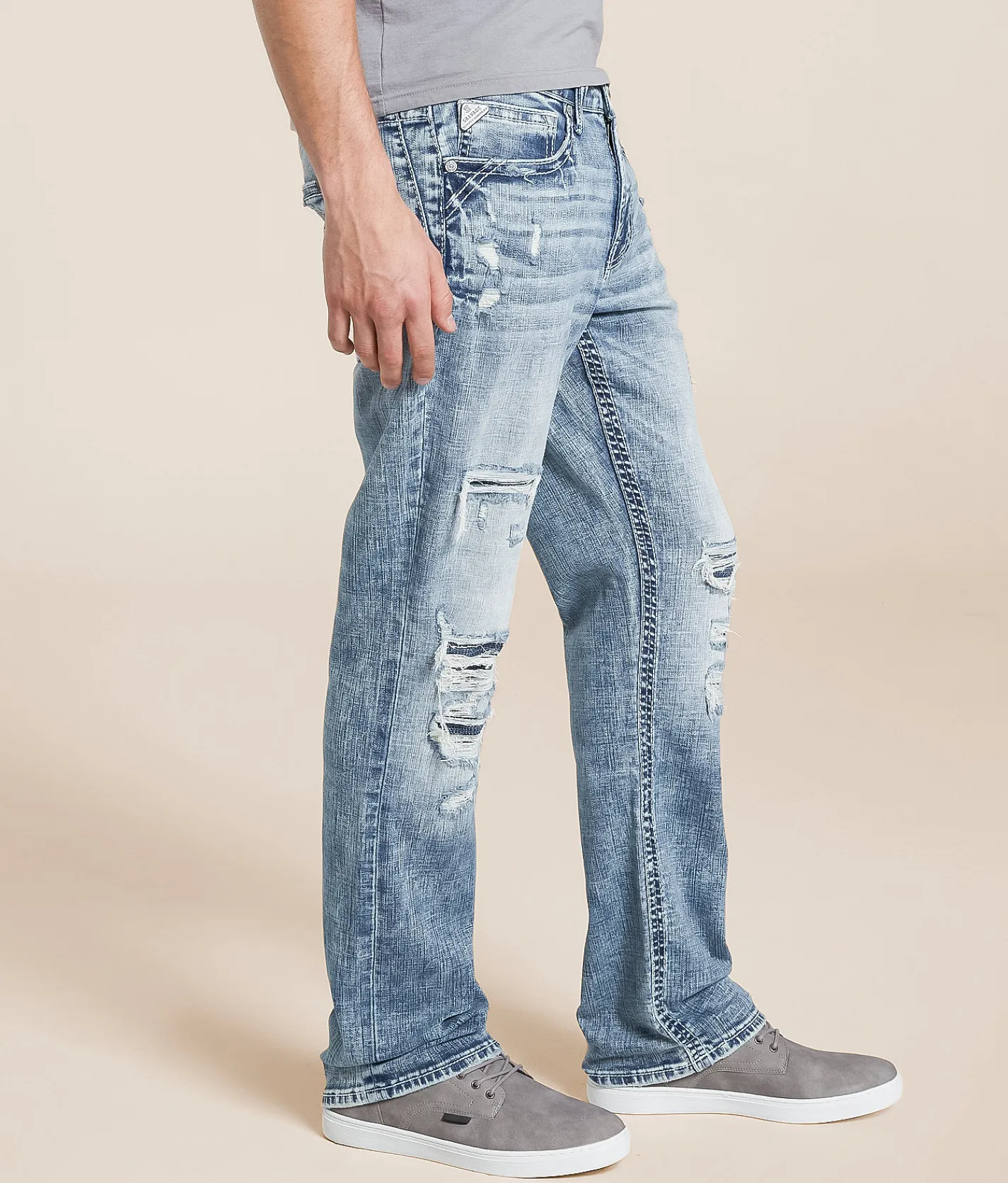 Salvage Mayhem Straight Stretch Jean Petrichor Hot