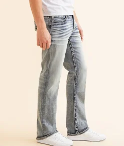 Salvage Mayhem Straight Stretch Jean Cream Brulee Discount
