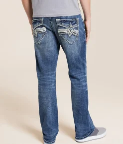 Salvage Mayhem Straight Stretch Jean Avalanche Amber Hot