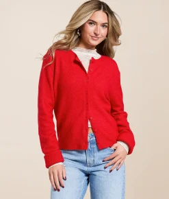 Tops | Z Supply Medina Cardigan Sweater Festive Red