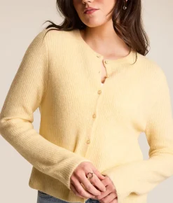 Z Supply Medina Cardigan Sweater Custard Hot