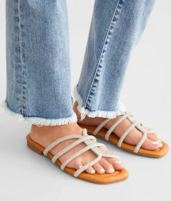 Qupid Mega Glitz Sandal Iridescent Silver Online