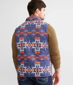 Coats & Jackets | Rock & Roll Denim Melange Puffer Vest Indigo