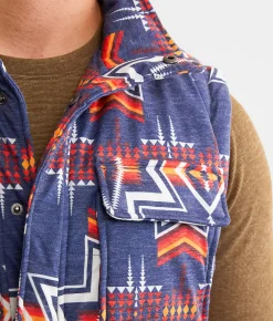 Coats & Jackets | Rock & Roll Denim Melange Puffer Vest Indigo