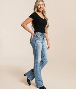 Rock Revival Menora Curvy High Rise Boot Stretch Jean Menora HB200 Online