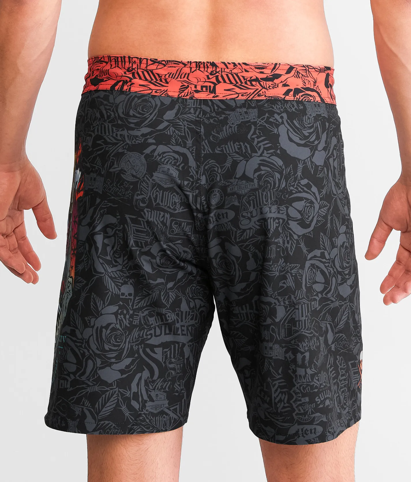 Sullen Mental Vacation Stretch Boardshort Black Outlet
