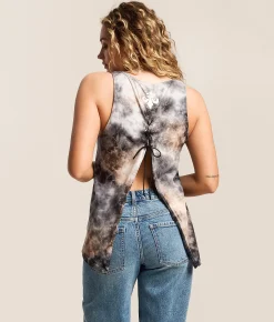 Affliction Mercenary Open Back Muscle Tank Top Galaxy Wash Outlet