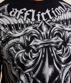 Tops|Graphic T-Shirts | Affliction Mercenary T-Shirt Black
