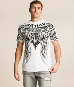 Tops|Graphic T-Shirts | Affliction Mercenary T-Shirt White
