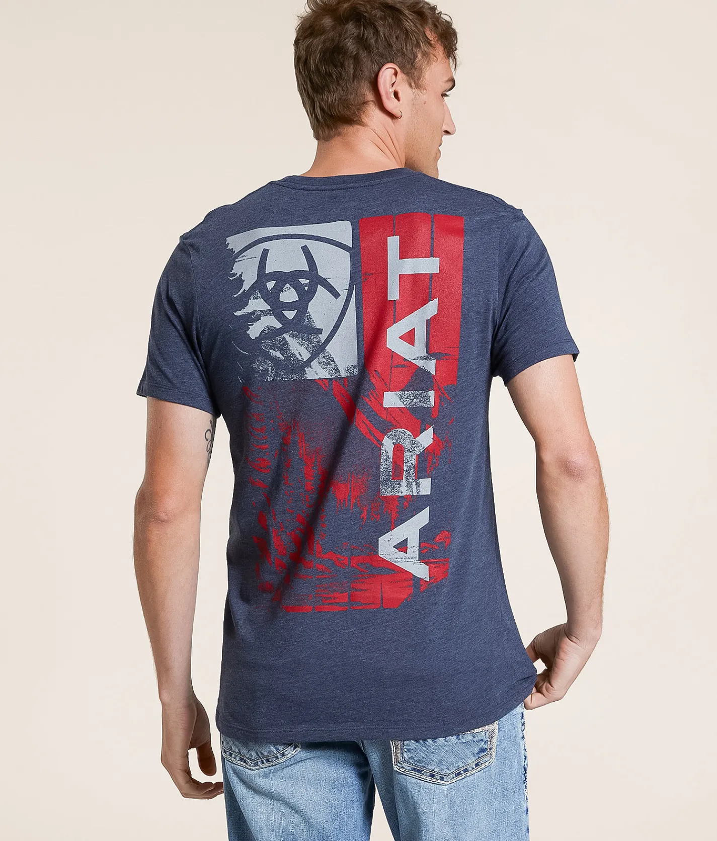 Ariat Merica Mountain T-Shirt Navy Heather Online