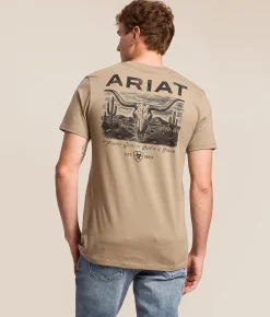 Tops | Ariat Mesa Longhorn T-Shirt Fallen Rock