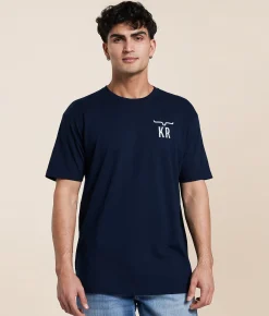 Kimes Ranch Metal Badge T-Shirt Midnight Navy Best