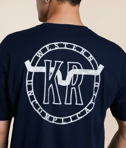 Kimes Ranch Metal Badge T-Shirt Midnight Navy Best