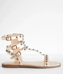 Shoes | Oasis Society Metallic Gladiator Sandal Metallic Gold