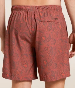 Sullen Mexicali Stretch Swim Trunks Red Outlet