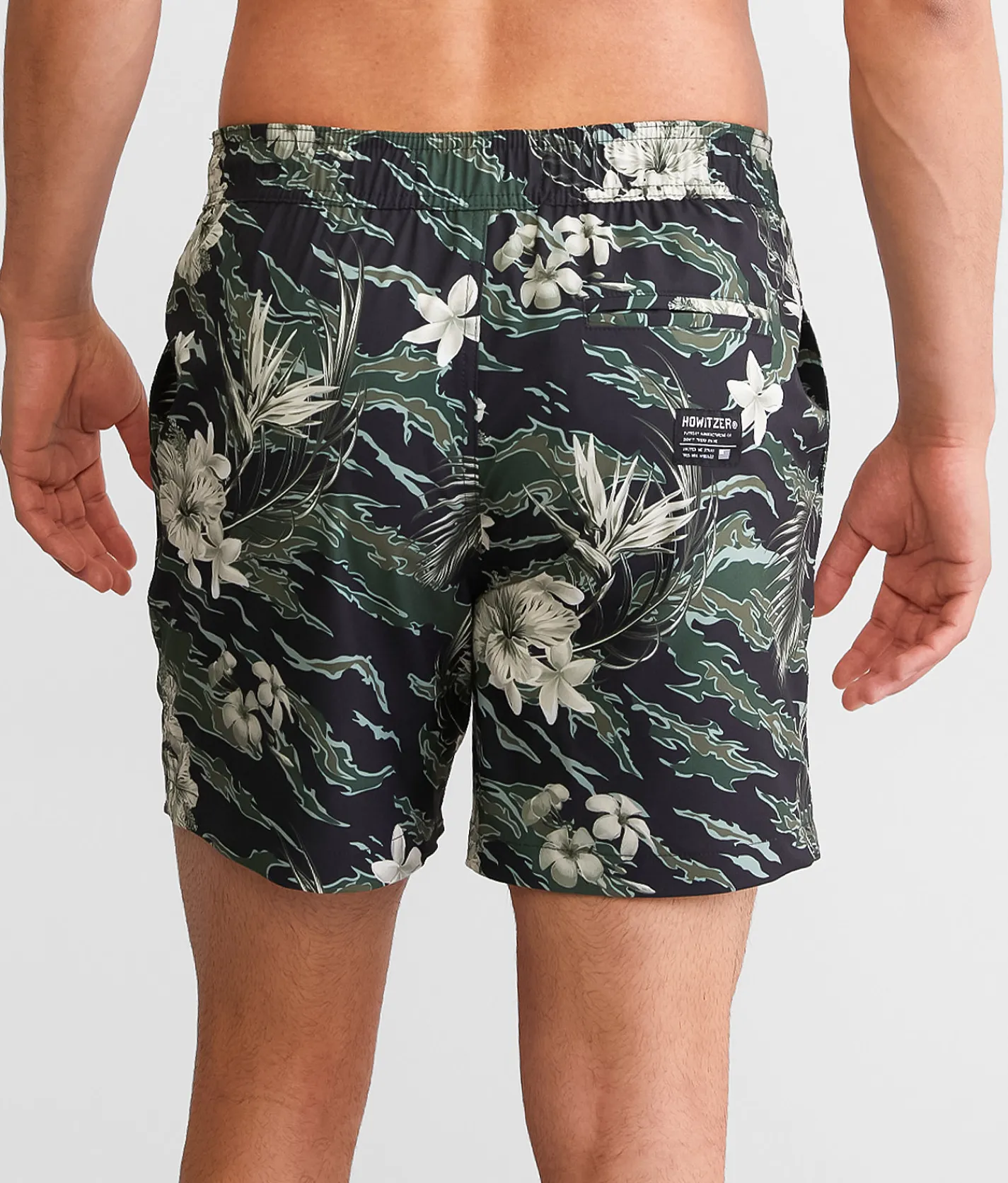 Howitzer Miami Tiger Stretch Swim Trunks Multi Colored New