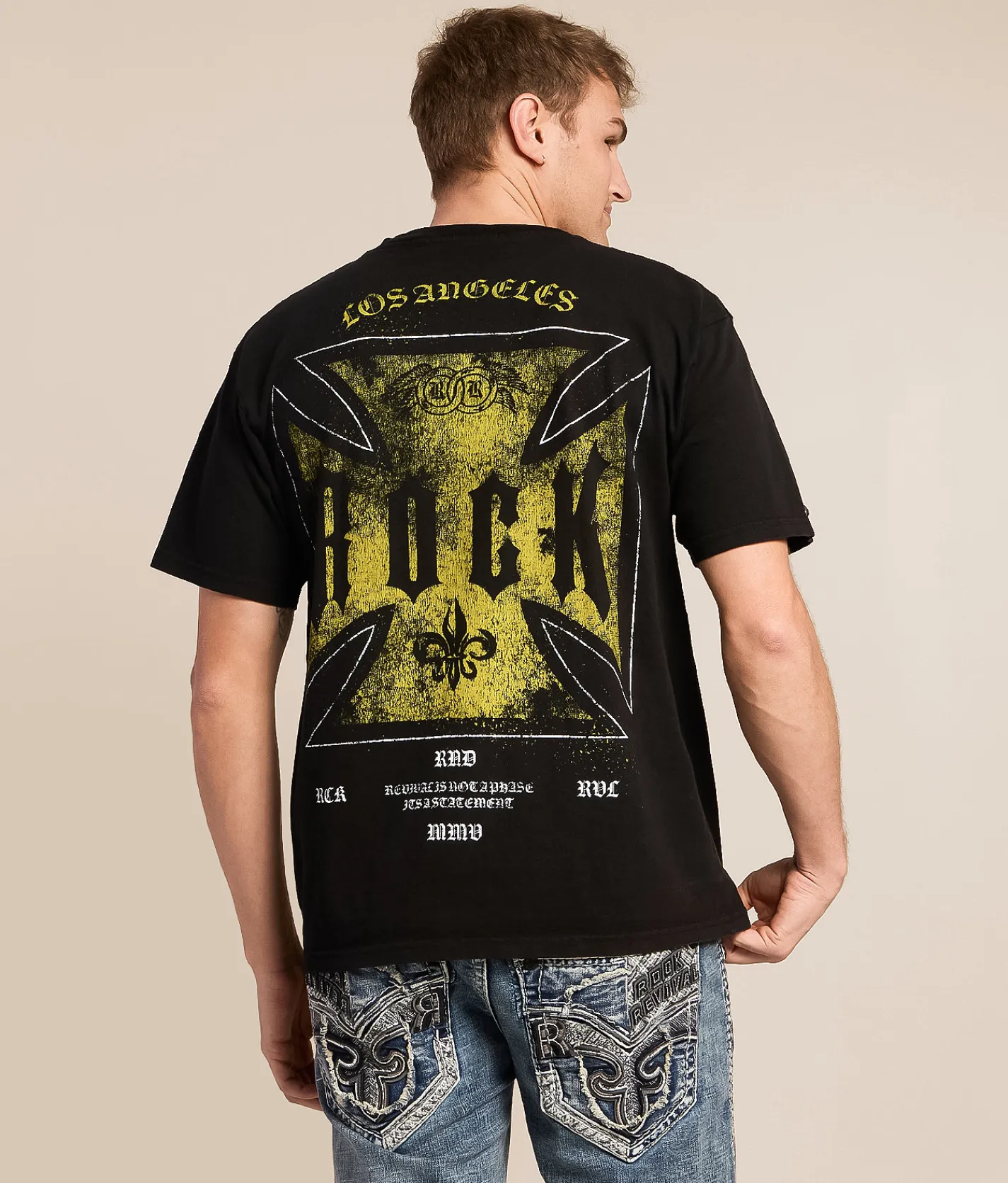 Tops|Graphic T-Shirts | Rock Revival Michael T-Shirt Black