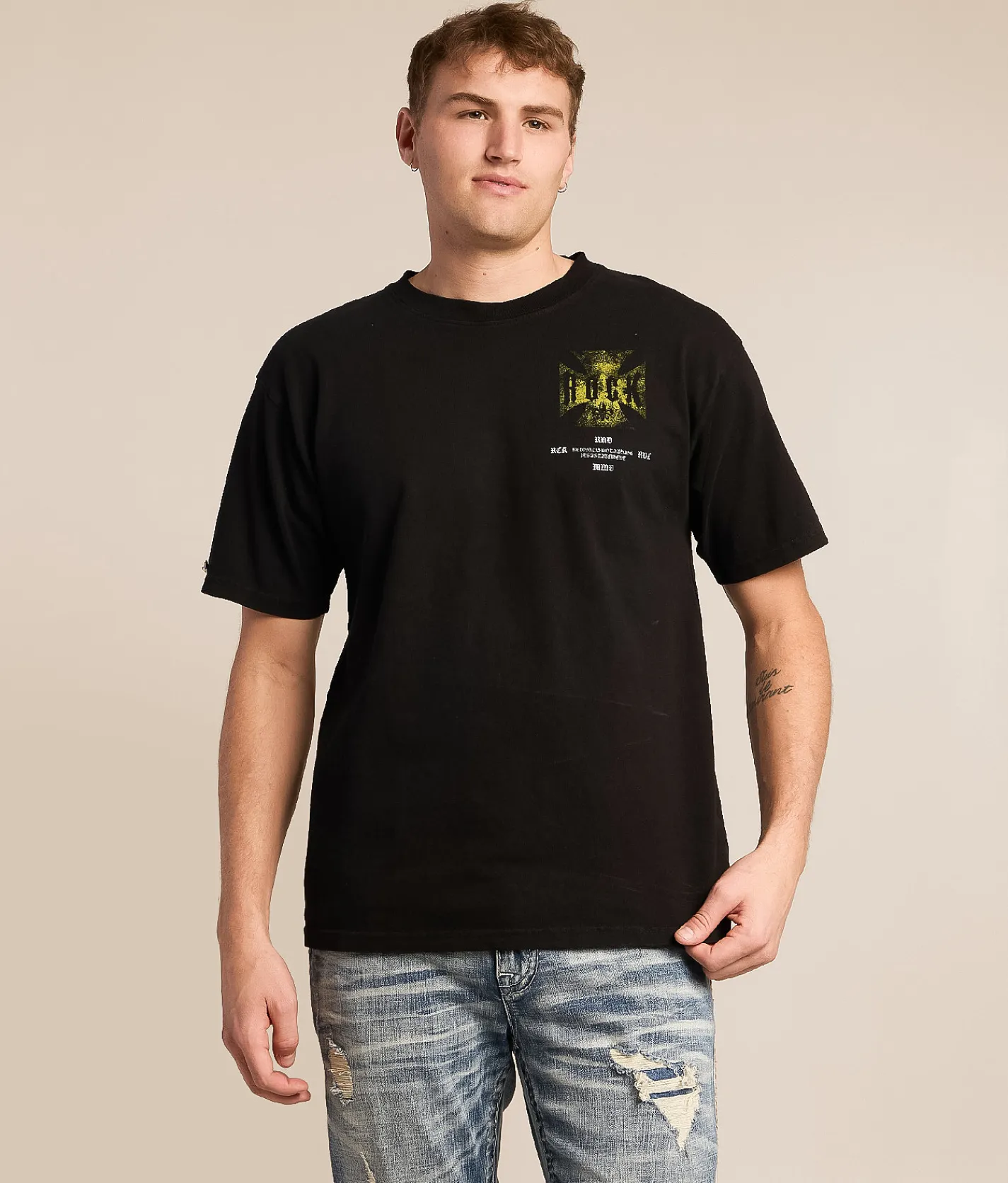 Tops|Graphic T-Shirts | Rock Revival Michael T-Shirt Black