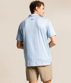 Tops | JEDCo Michelob Ultra Cans Polo Light Blue