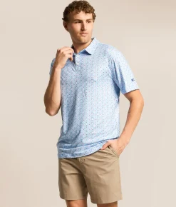 Tops | JEDCo Michelob Ultra Cans Polo Light Blue