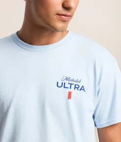 JEDCo Michelob Ultra Can T-Shirt Light Blue Outlet