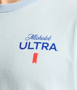JEDCo Michelob Ultra Football Club T-Shirt Light Blue Discount