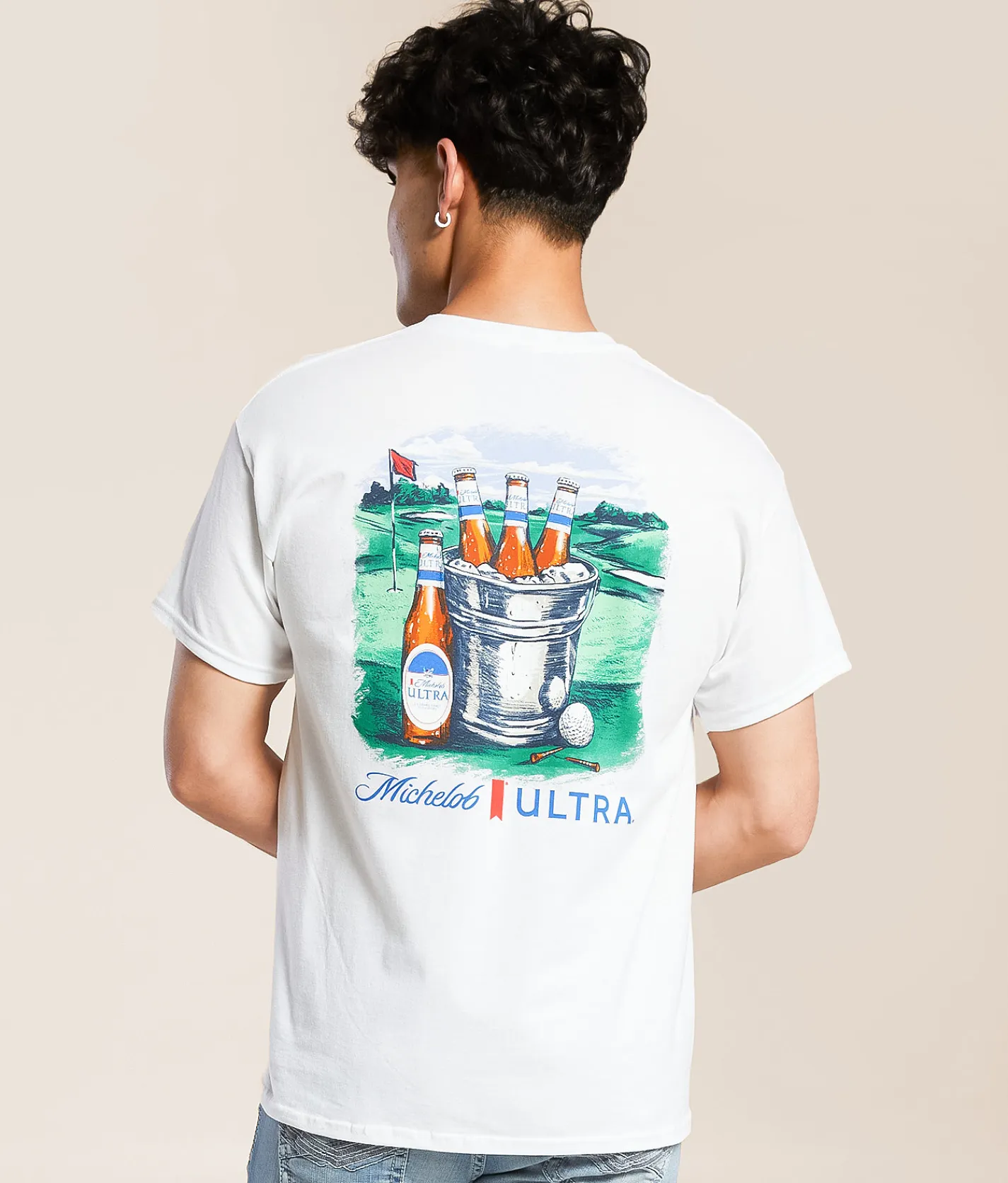 Tops|Graphic T-Shirts | JEDCo Michelob Ultra Fore More T-Shirt White