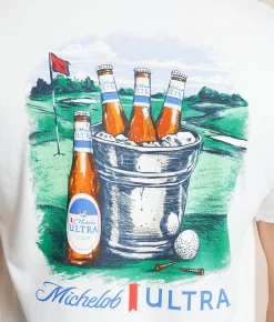 Tops|Graphic T-Shirts | JEDCo Michelob Ultra Fore More T-Shirt White