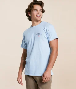 Brew City Michelob Ultra Golf Ball T-Shirt Light Blue Online