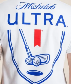 Brew City Michelob Ultra Golf Crest T-Shirt White