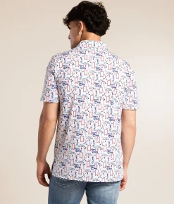 Tops | Tropical Bros. Michelob Ultra Golf Polo White