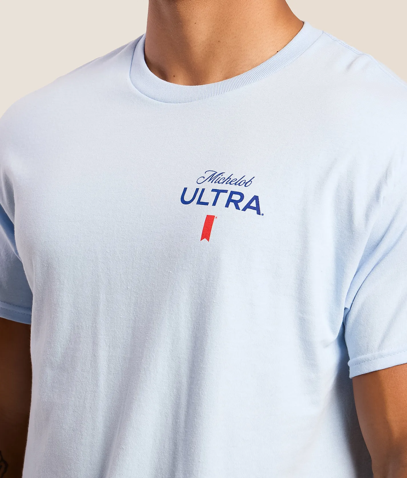Tops|Graphic T-Shirts | JEDCo Michelob Ultra Golf T-Shirt Light Blue