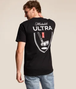 Brew City Michelob Ultra Golf T-Shirt Black